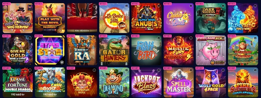 Hajper Casinos slots