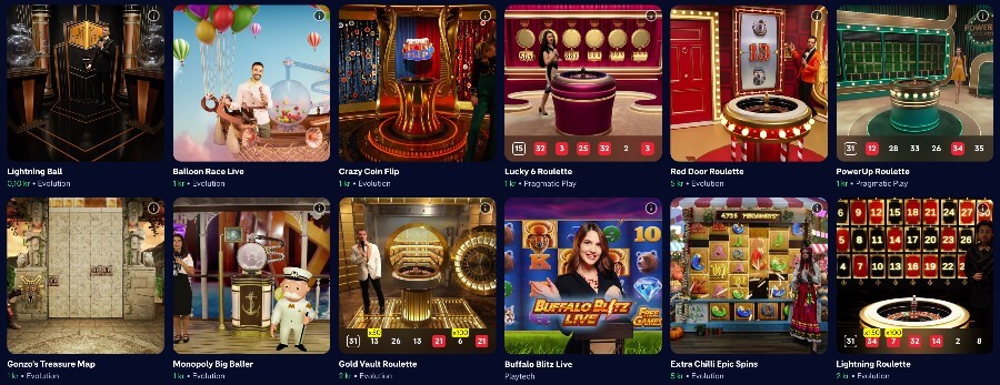 Game Shows hos Hajper Casino