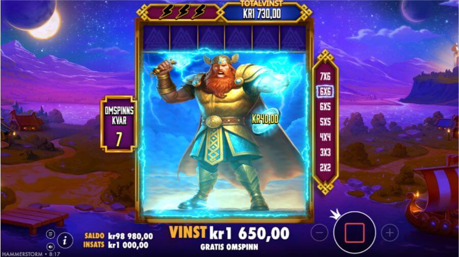 Grafiken i Hammerstorm slot