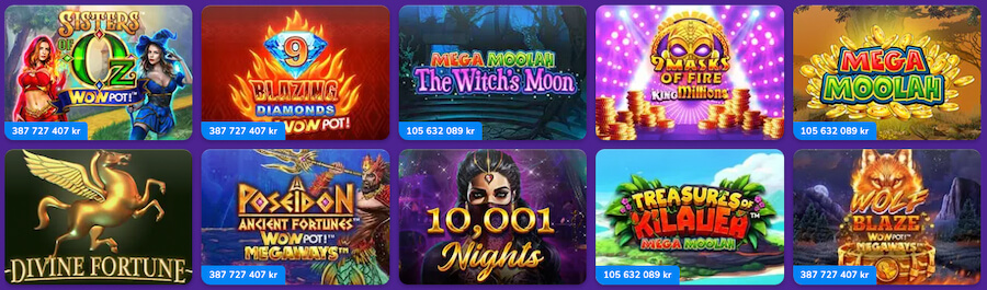 Över 2 000 slots hos Happy Casino