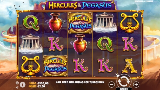 Hercules and Pegasus Slot Bonus Game