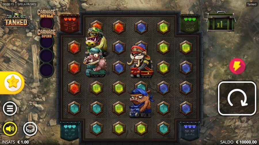 Tanked slot - huvudspel