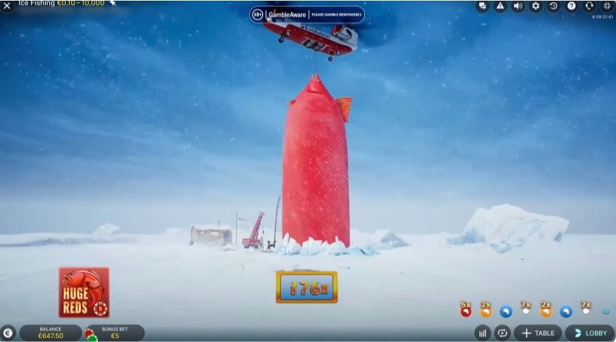 Storvinst i Ice Fishing