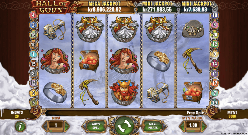 Hall of Gods Slot.