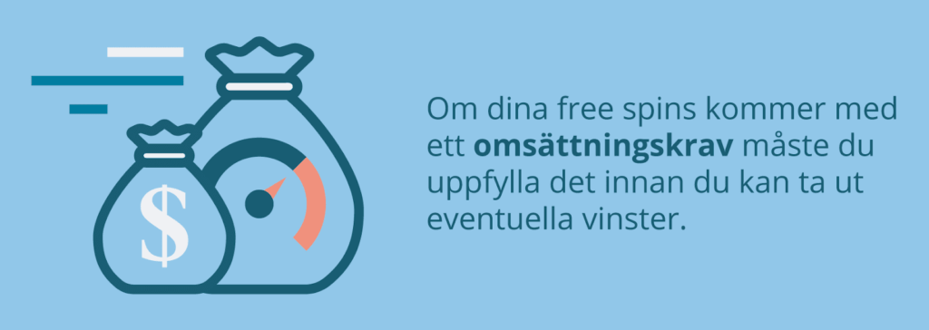 Free spins med omsättningskrav förklarat