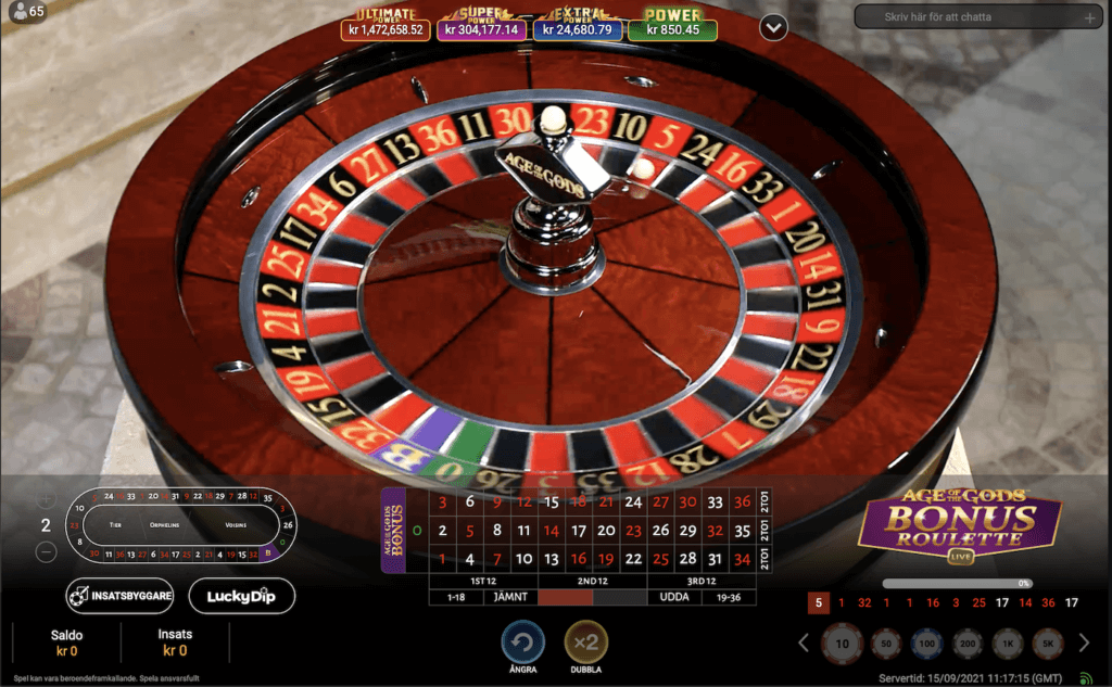 Age of the Gods Roulette