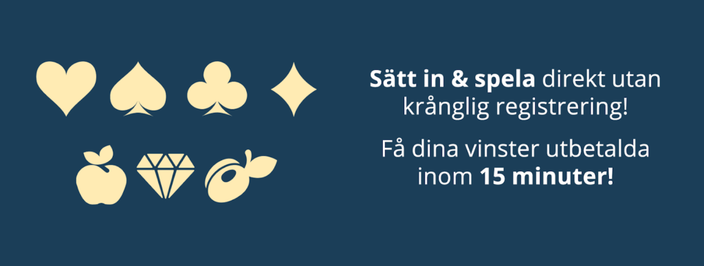 Snabbt spel med casino utan konto