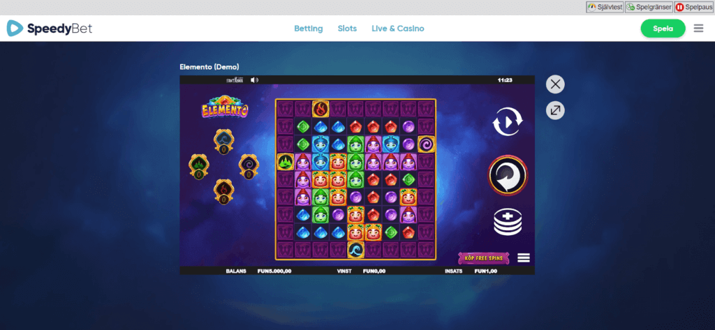 Speedy Bet Casino slot Elemento