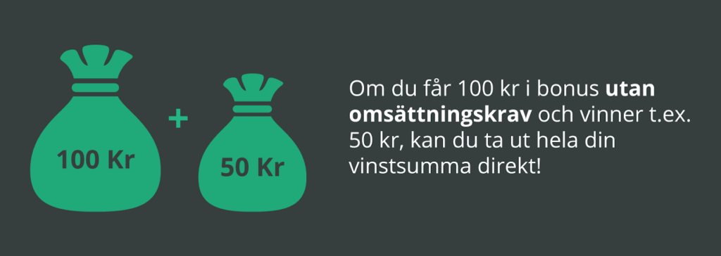 casino bonus utan omsättningskrav förklarat
