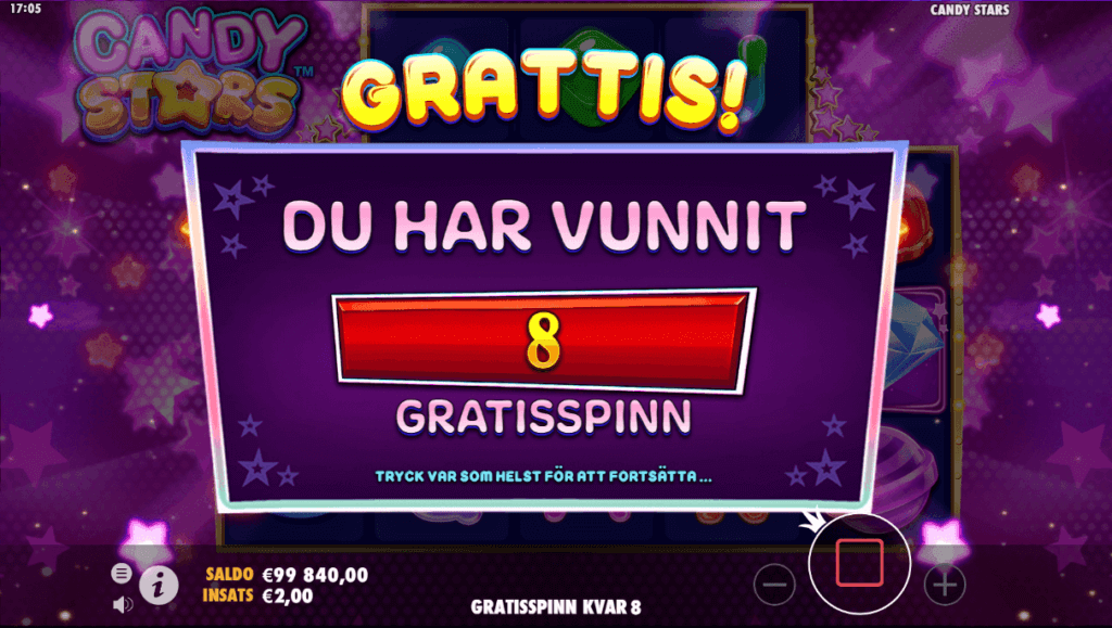Candy Stars free spins
