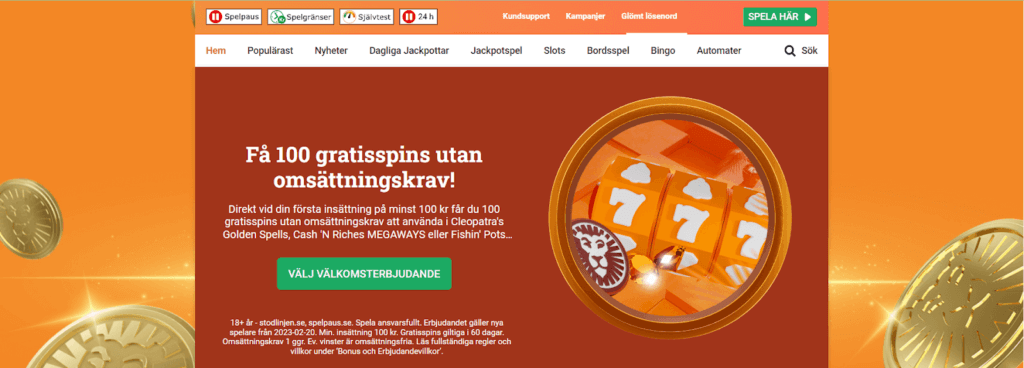 LeoVegas välkomstbonus