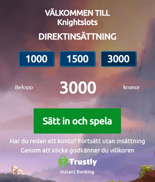 Knightslots inloggning