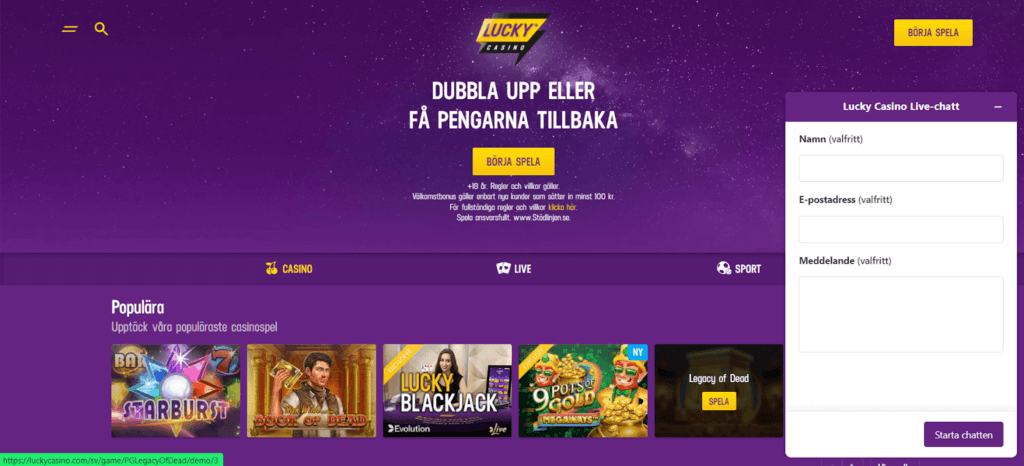 Lucky Casino kundtjänst