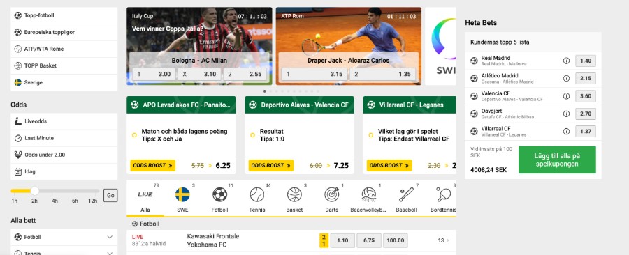 Interwetten Sport.