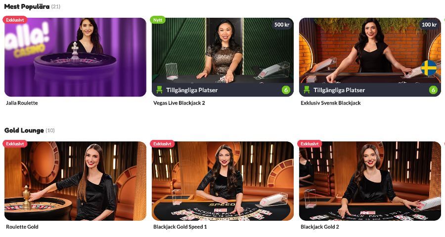 Jalla Live Casino