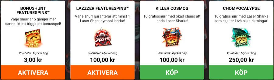 Bonusköpfunktion i Jaws of Justice