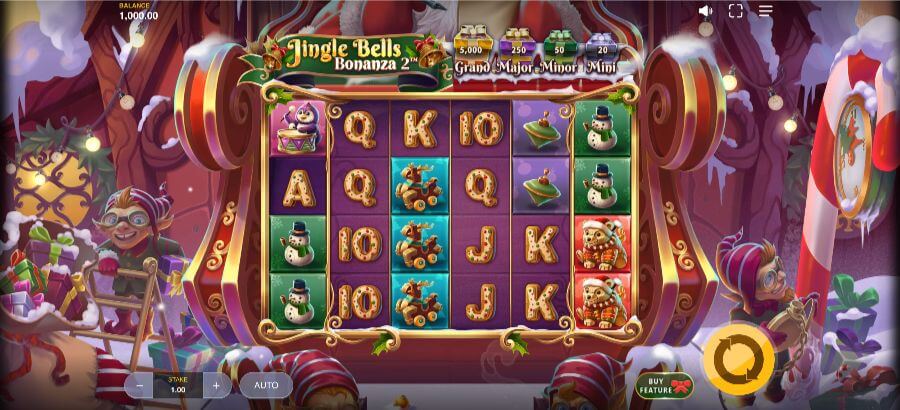 Huvudspelet i Jingle Bells Bonanza 2