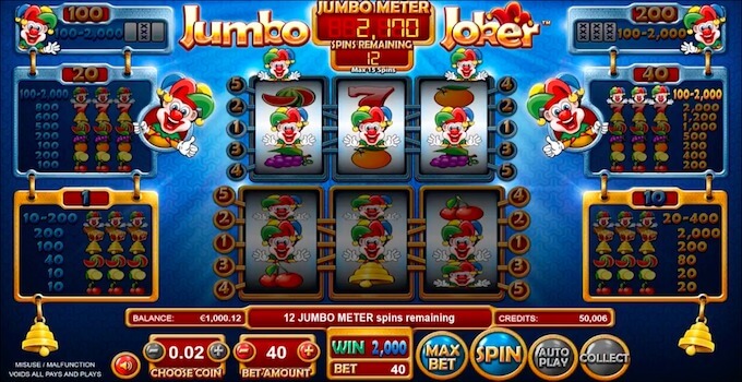 Jumbo Joker slot Bonus