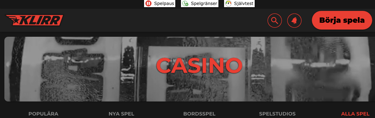 Klirr Casino Bonus