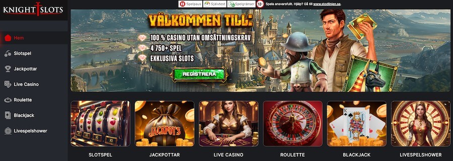 Knightslots startsida
