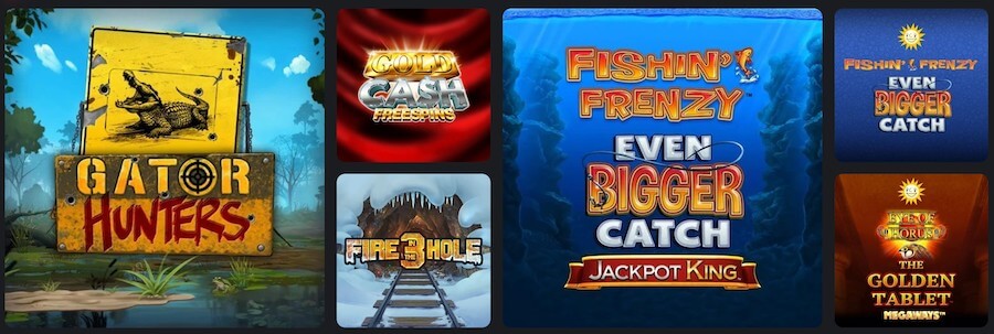 Olika spel hos Knightslots