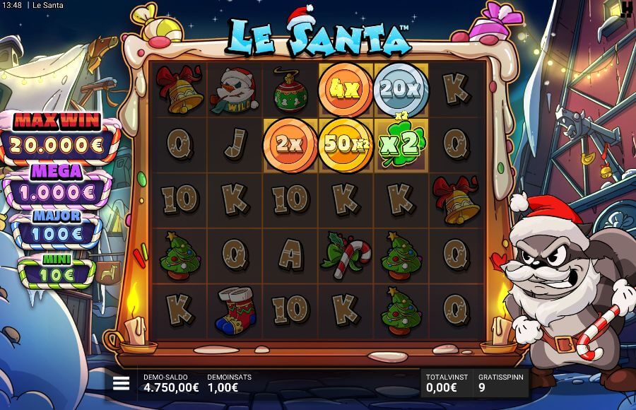 Free Spins-läge i Le Santa