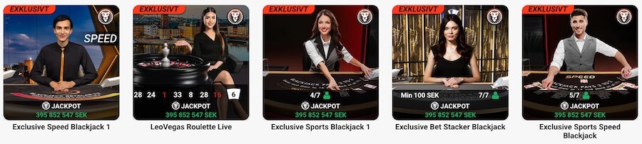 LeoVegas live casino