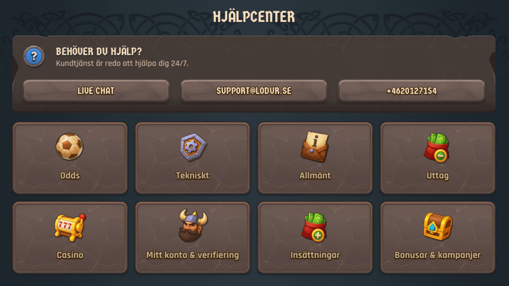 Kundsupport hos Lodur 