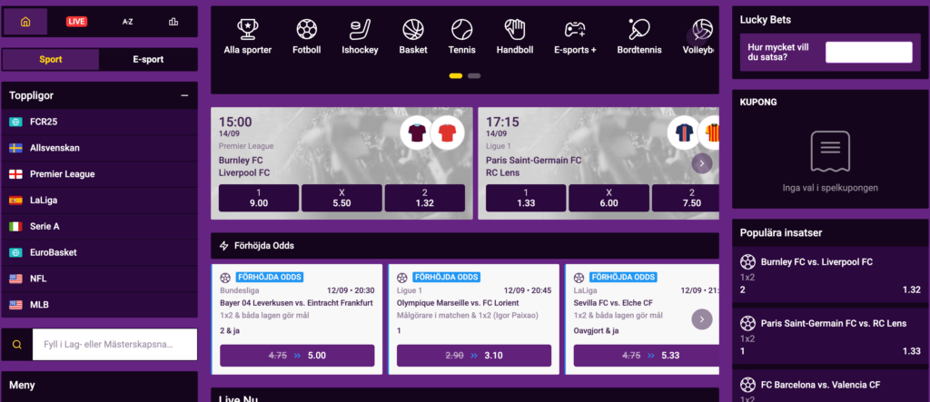 Lucky Casino odds