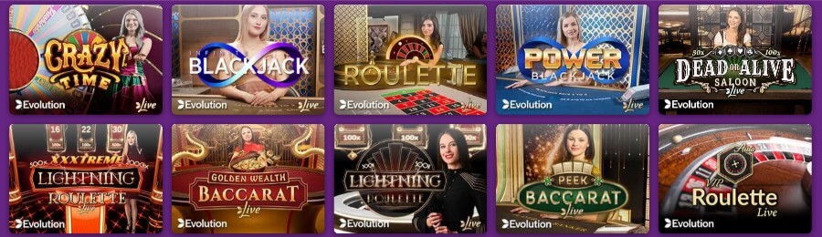 Livecasinot hos Lucky Casino