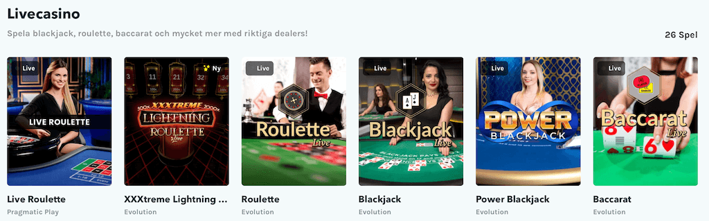 LuckyDays Livespel.