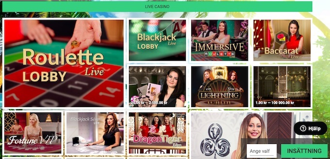 Mango live casino