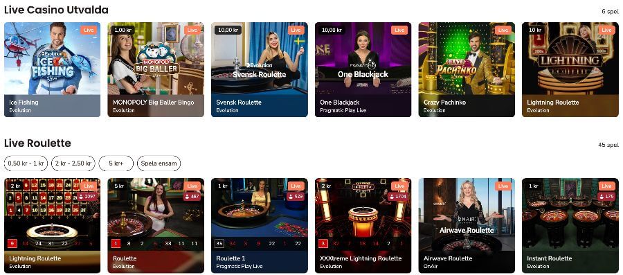 Maria Live Casino
