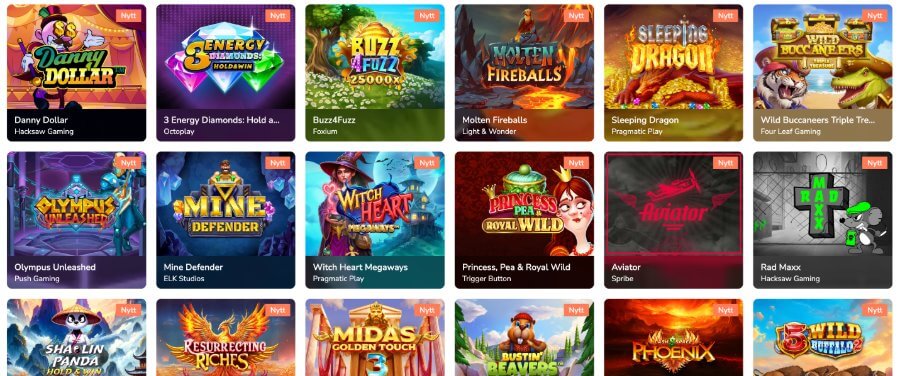 Slots hos Maria Casino