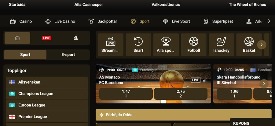 MegaRiches Sport