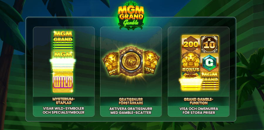MGM Grand Gamble bonusfunktioner