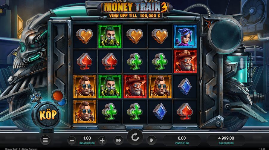 Money Train 3 spelplan