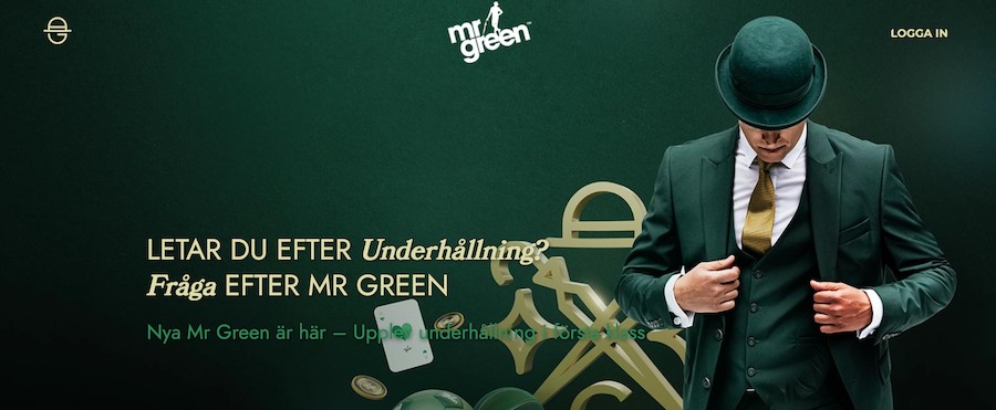 Mr Greens startsida