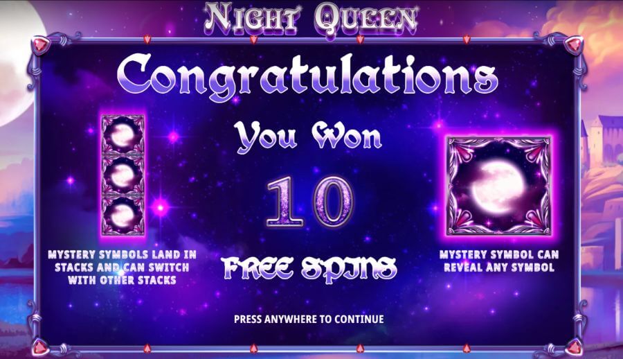 Night Queen Free Spins