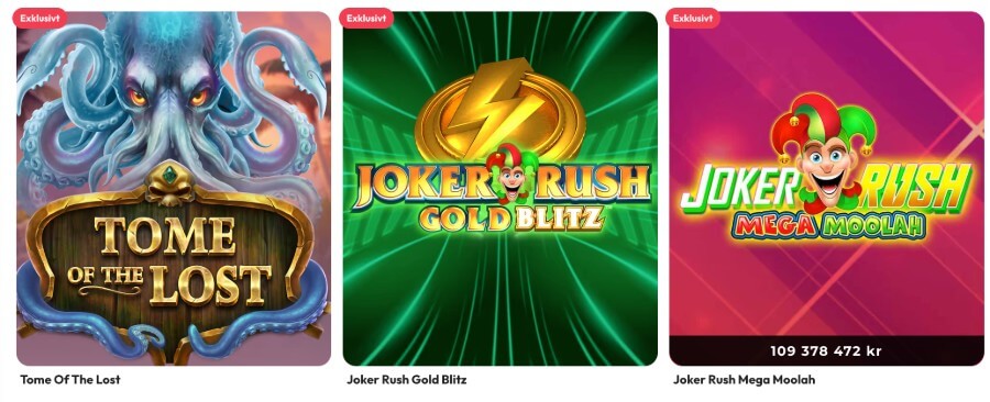 Exklusiva spel hos NordicBet Casino