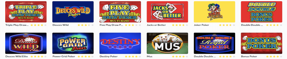 Videopoker spel