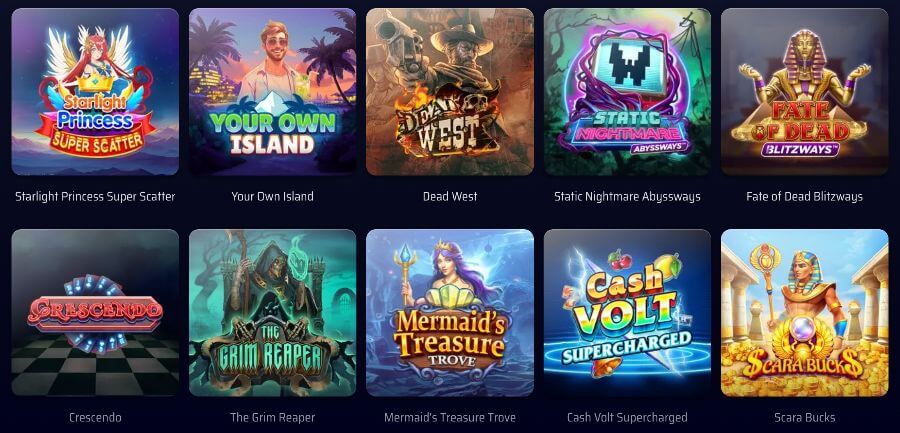 Utvalda slots hos Onerush Casino