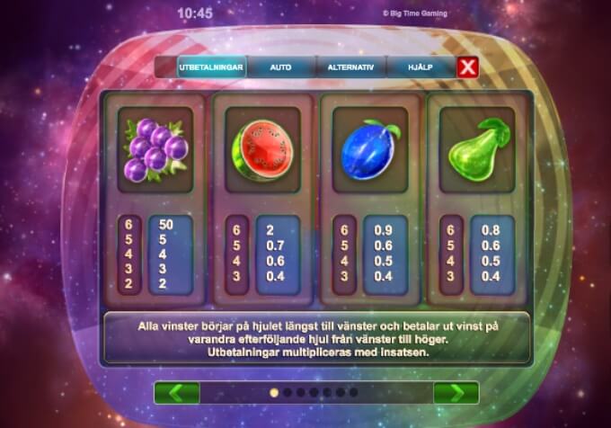 Opal Fruits Slot Bonus