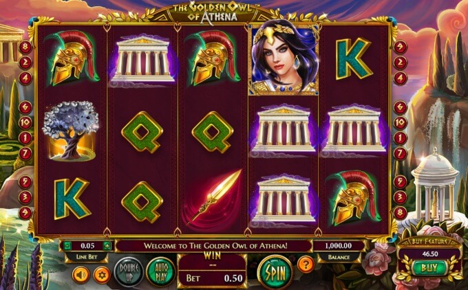 Golden Owl of Athena Slot Free Spins