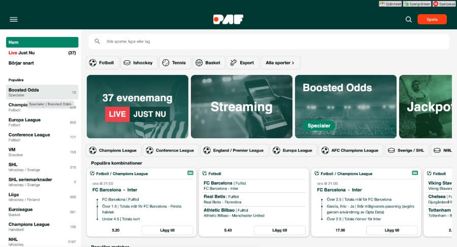 Paf betting