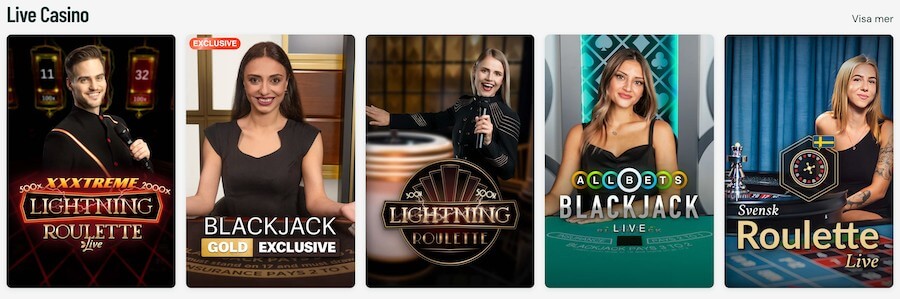 Paf live casino