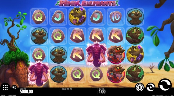 Pink Elephants Slot Bonus Game