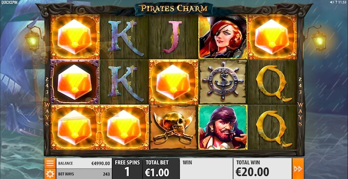 Pirates Charm Free Spins