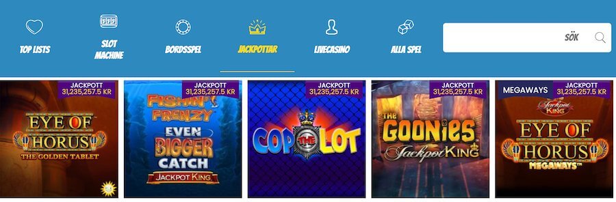 PlayJangos jackpottar