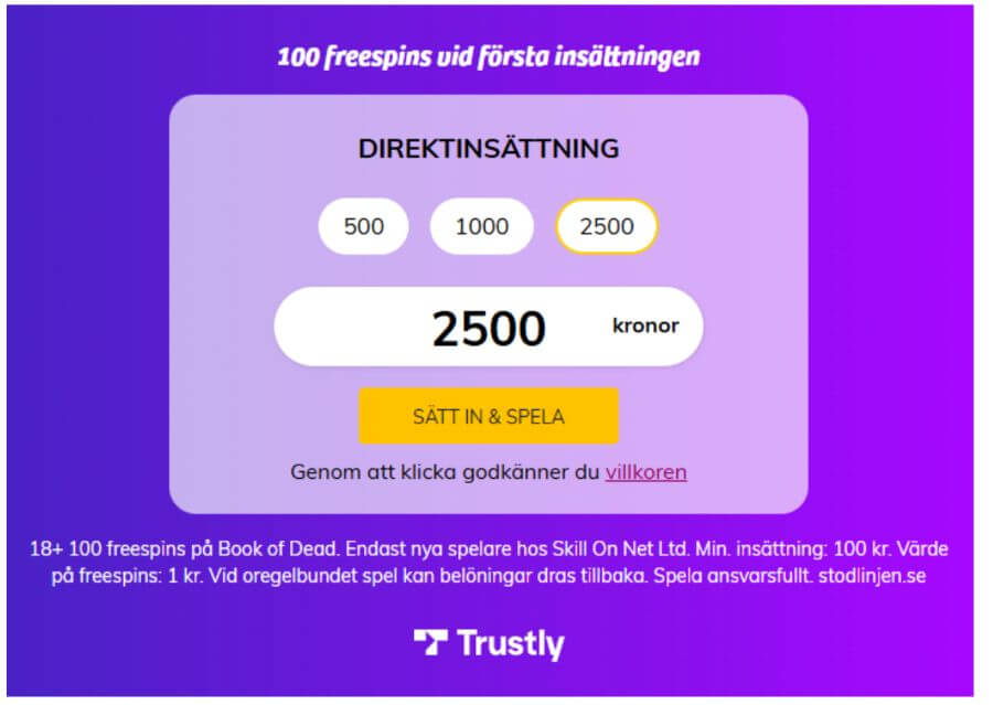 Play Ojo bonus